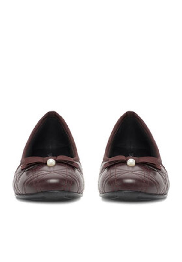 Lasocki Baleriny CEO-RST-ERICA-20 Bordowy. Kolor: czerwony. Materiał: skóra