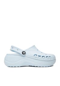 Klapki Crocs. Kolor: niebieski. Obcas: na platformie