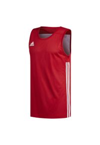 Adidas - 3G Speed Reversible Jersey. Kolor: czerwony, biały, wielokolorowy. Materiał: jersey, poliester. Styl: sportowy. Sport: koszykówka #1