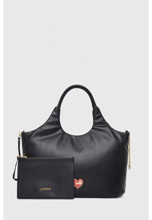Love Moschino torebka kolor czarny. Kolor: czarny