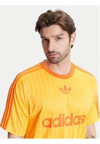 Adidas - adidas T-Shirt adicolor JP1027 Żółty Loose Fit. Kolor: żółty. Materiał: syntetyk #4