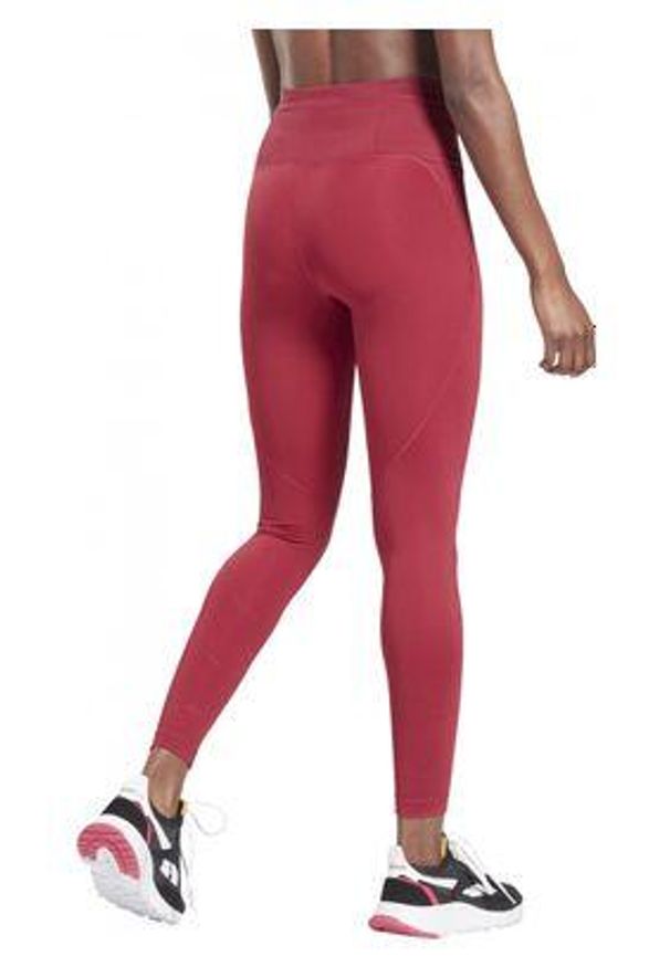 Legginsy Reebok TS Lux Perform Perf, Kobiety. Kolor: czerwony. Materiał: materiał, nylon