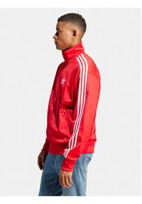 Adidas - adidas Bluza adicolor Classics IJ7060 Czerwony Loose Fit. Kolor: czerwony. Materiał: syntetyk