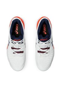 Buty do tenisa męskie Asics Gel-resolution 9 Clay. Kolor: pomarańczowy, niebieski, wielokolorowy, żółty. Materiał: syntetyk, materiał. Szerokość cholewki: normalna. Sport: tenis