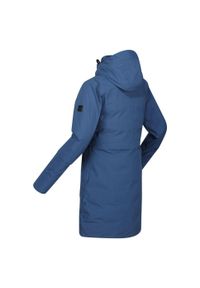Kurtka uniwersalna damska Regatta Parka Yewbank Ll. Typ kołnierza: kaptur. Kolor: niebieski. Materiał: syntetyk. Długość: długie