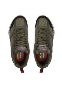 skechers - Skechers Trekkingi Verketta 51898/OLBK Khaki. Kolor: brązowy. Materiał: materiał. Sport: turystyka piesza #5
