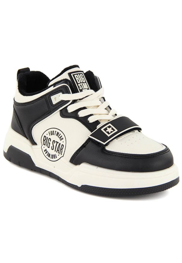 Big-Star - Buty sportowe ocieplane biało czarne Big Star OO274A158. Kolor: czarny, biały, wielokolorowy. Materiał: skóra ekologiczna