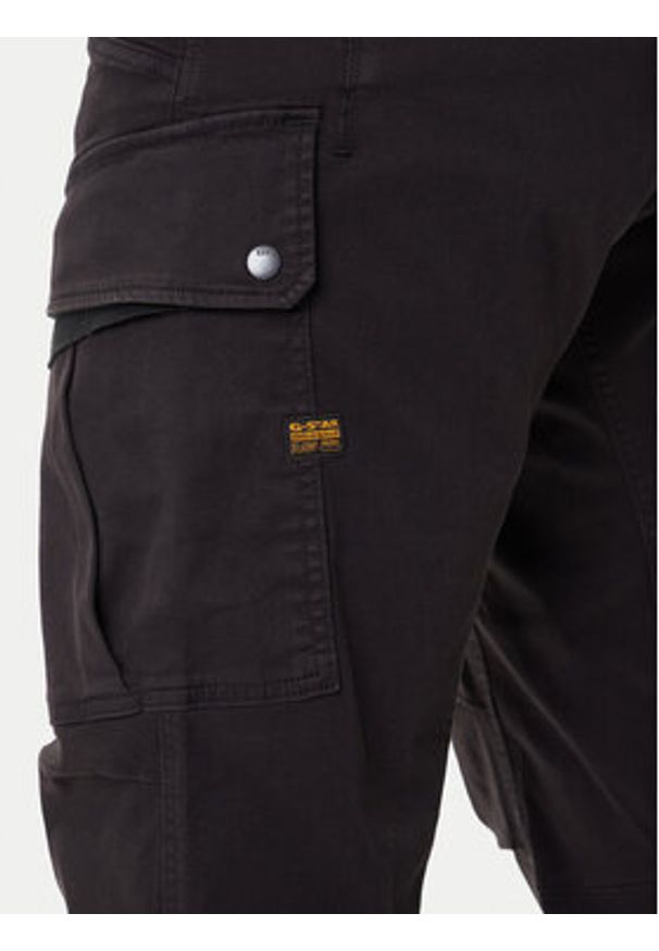 G-Star RAW - G-Star Raw Spodnie materiałowe 3D D26950-C106 Czarny Straight Fit. Kolor: czarny. Materiał: bawełna