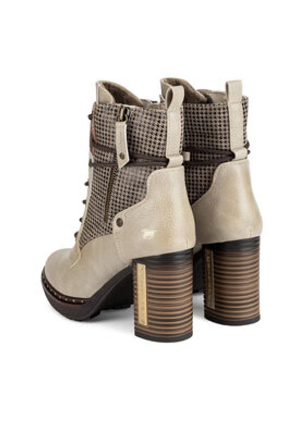 Mustang Trzewiki 1336-510 Beżowy. Kolor: beżowy. Materiał: materiał