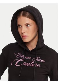 Versace Jeans Couture Bluza 79HAIT05 CF01T Czarny Regular Fit. Typ kołnierza: kołnierzyk włoski. Kolor: czarny. Materiał: bawełna