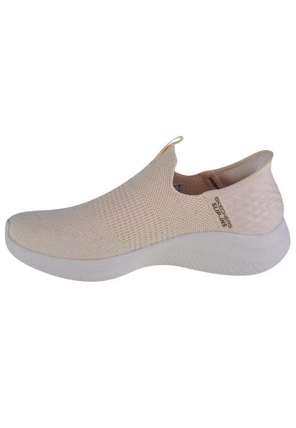 skechers - Buty sportowe Sneakersy damskie, Skechers Ultra Flex 3.0-Shiny Night. Kolor: biały, beżowy. Sport: turystyka piesza