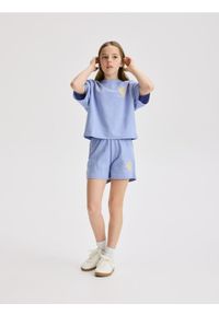 Reserved - Dresowy komplet z bawełny - niebieski. Kolor: niebieski. Materiał: bawełna, dresówka #1