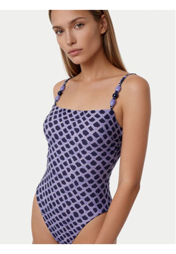 Seafolly Strój kąpielowy Marseille 11182-301 Niebieski. Kolor: niebieski. Materiał: syntetyk