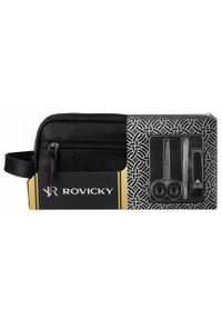 ROVICKY - Kosmetyczka skórzana Rovicky R-297-BGO czarna. Kolor: czarny. Materiał: skóra