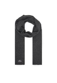 Lacoste Szalik RE5992 Szary. Kolor: szary. Materiał: wełna, materiał
