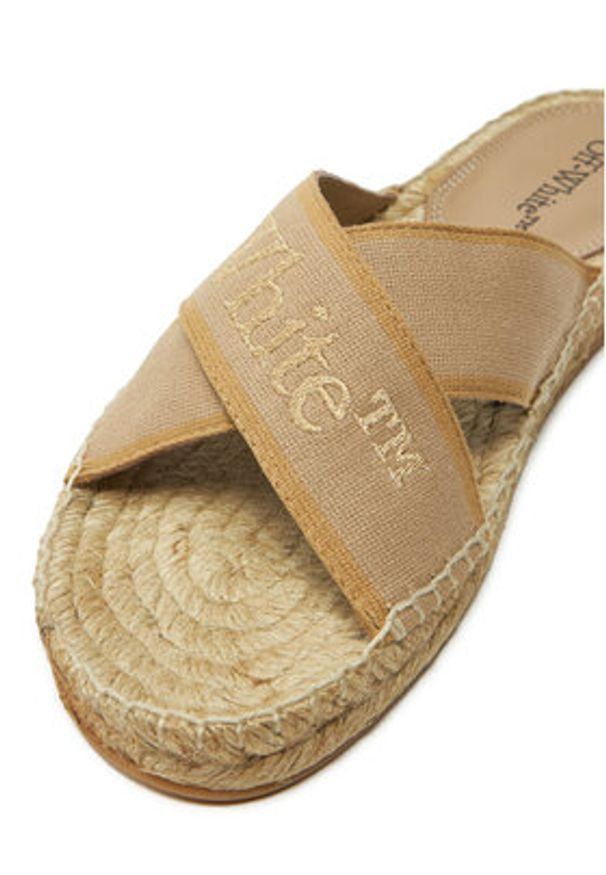 OFF-WHITE - Off-White Espadryle OWIB012S23FAB0016103 Beżowy. Kolor: beżowy. Materiał: materiał