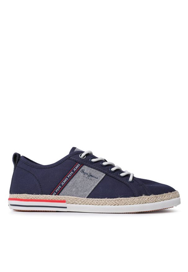 Pepe Jeans Espadryle Maoui Tape PMS30917 Granatowy. Kolor: niebieski. Materiał: materiał