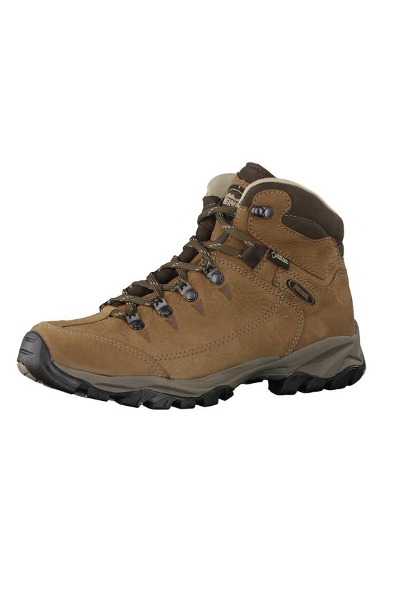 MEINDL - Buty trekkingowe Meindl Gore-Tex brązowe. Kolor: brązowy. Materiał: nubuk, skóra. Styl: sportowy