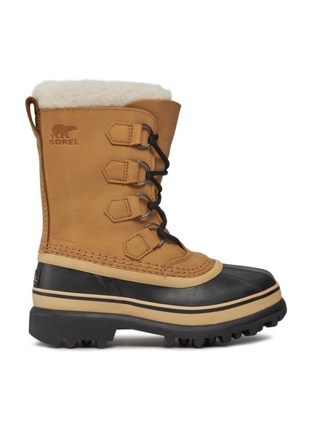 sorel - Sorel Śniegowce Caribou NL1005 Brązowy. Kolor: brązowy. Materiał: nubuk, skóra