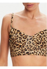 NORMA KAMALI Góra od bikini KK324YPL325656 Brązowy. Kolor: brązowy. Materiał: syntetyk #4