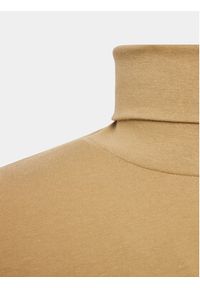 Lindbergh Longsleeve 30-400126 Beżowy Slim Fit. Kolor: beżowy. Materiał: bawełna. Długość rękawa: długi rękaw #3