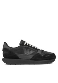 Emporio Armani Sneakersy X3X058 XN730 00002 Czarny. Kolor: czarny. Materiał: materiał