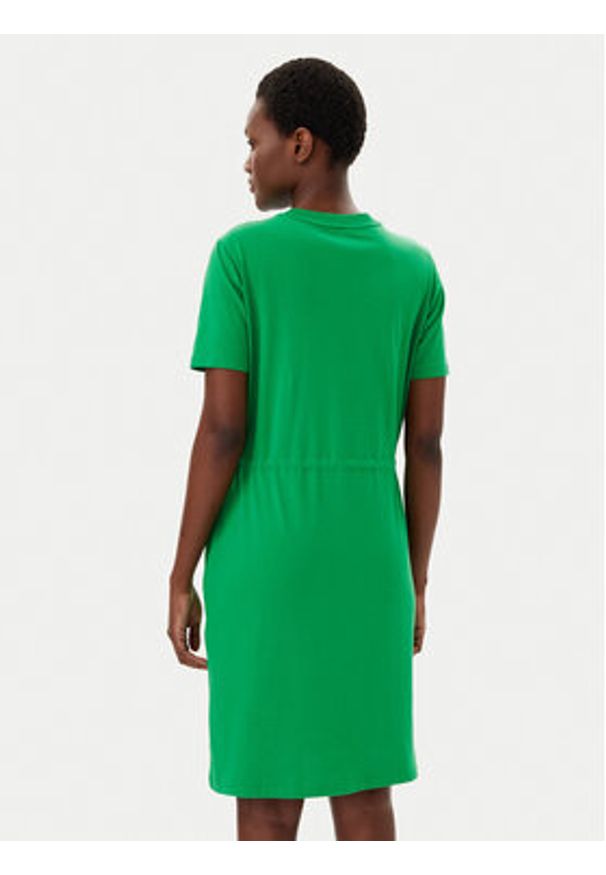 TOMMY HILFIGER - Tommy Hilfiger Sukienka codzienna WW0WW45529 Zielony Regular Fit. Okazja: na co dzień. Kolor: zielony. Materiał: bawełna. Typ sukienki: proste. Styl: casual