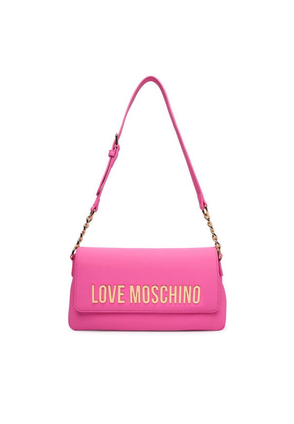 Love Moschino - LOVE MOSCHINO Torebka JC4109PP1OKD0604 Różowy. Kolor: różowy. Materiał: skórzane