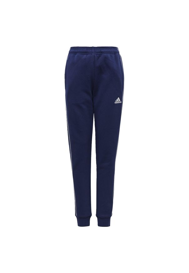 Adidas - Spodnie dla dzieci adidas Core 18 Sweat JUNIOR. Kolor: biały, wielokolorowy, niebieski