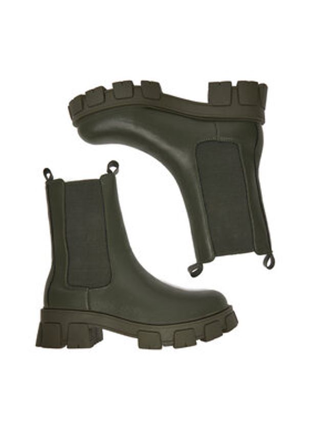 DeeZee Sztyblety 12837-22 Khaki. Kolor: brązowy. Materiał: materiał