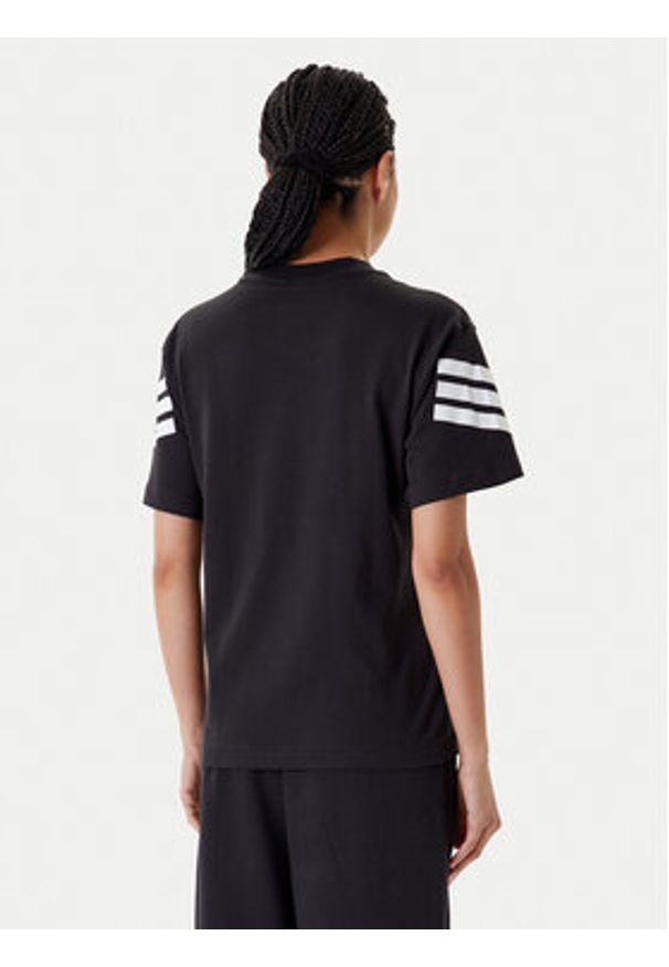 Adidas - adidas T-Shirt Future Icons 3-Stripes JE0237 Czarny Regular Fit. Kolor: czarny. Materiał: bawełna