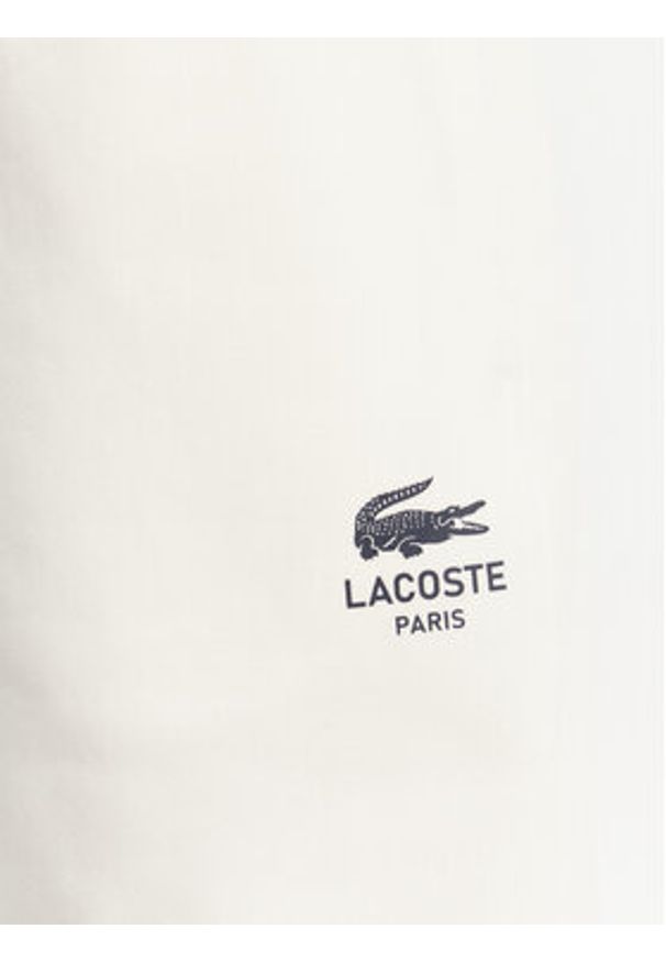 Lacoste Szorty sportowe Unisex GH0990 Écru Regular Fit. Materiał: bawełna