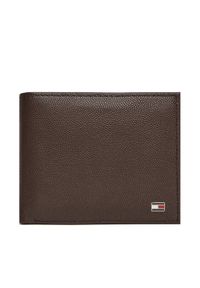 TOMMY HILFIGER - Tommy Hilfiger Duży Portfel Męski Th Flag Cc And Coin AM0AM13519 Brązowy. Kolor: brązowy. Materiał: skóra