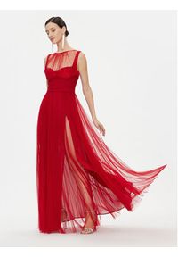 Elisabetta Franchi Sukienka wieczorowa AB-400-36E2-V890 Czerwony Regular Fit. Kolor: czerwony. Materiał: syntetyk. Styl: wizytowy