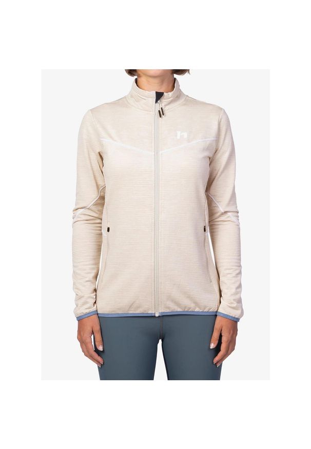 Bluza damska Hannah Dagnys. Kolor: beżowy. Styl: sportowy. Sport: turystyka piesza
