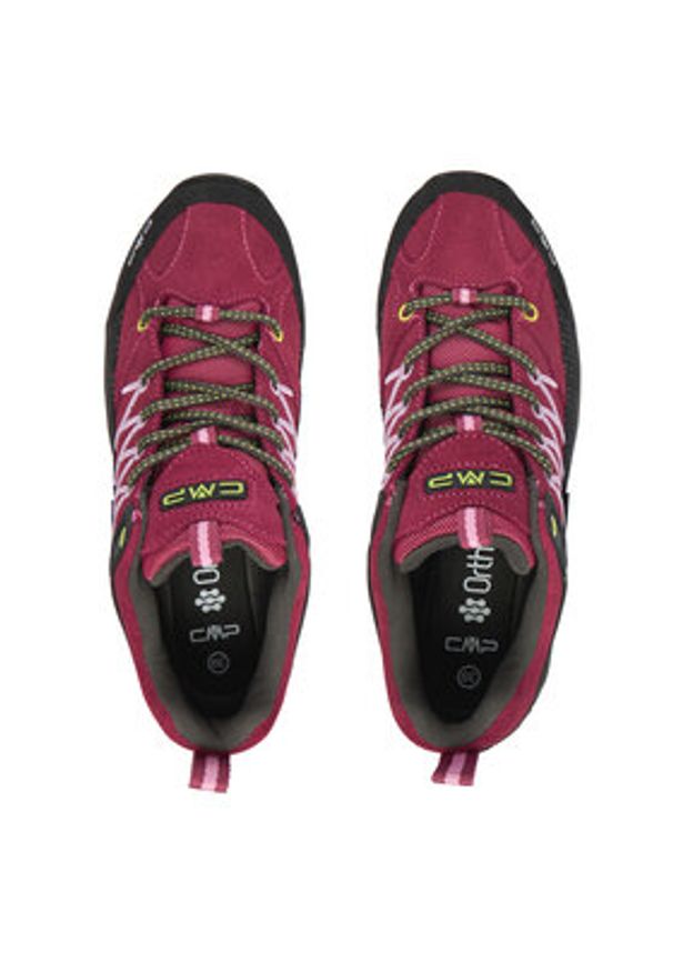 CMP Trekkingi Rigel Low Wp 3Q13246 Bordowy. Kolor: czerwony. Materiał: zamsz, skóra