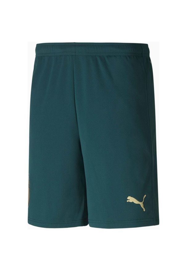 Puma Italia Spodenki Piłkarskie Zielone - Oddychające i Wygodne. Kolor: zielony. Materiał: poliester. Sport: piłka nożna