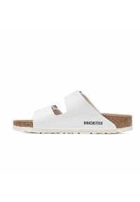 Klapki damskie Birkenstock Arizona Bf. Kolor: biały. Materiał: syntetyk, materiał #2