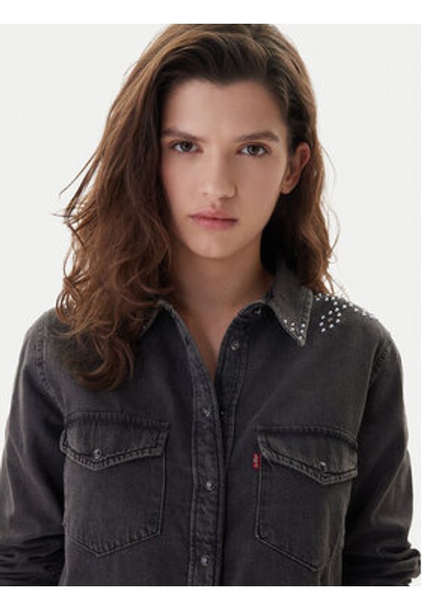 Levi's® Koszula jeansowa Western 16786-0108 Czarny Regular Fit. Kolor: czarny. Materiał: bawełna