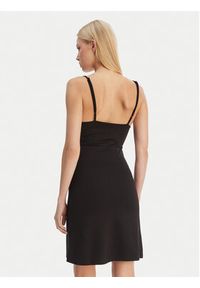 Tommy Jeans Sukienka codzienna Linear DW0DW22338 Czarny Slim Fit. Okazja: na co dzień. Kolor: czarny. Materiał: wiskoza. Typ sukienki: proste. Styl: casual #2