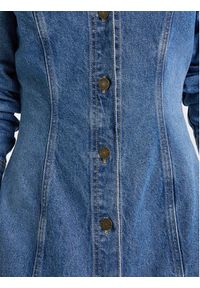 Guess Jeans Sukienka jeansowa W5BK48 D5M48 Niebieski Slim Fit. Kolor: niebieski. Materiał: bawełna #5