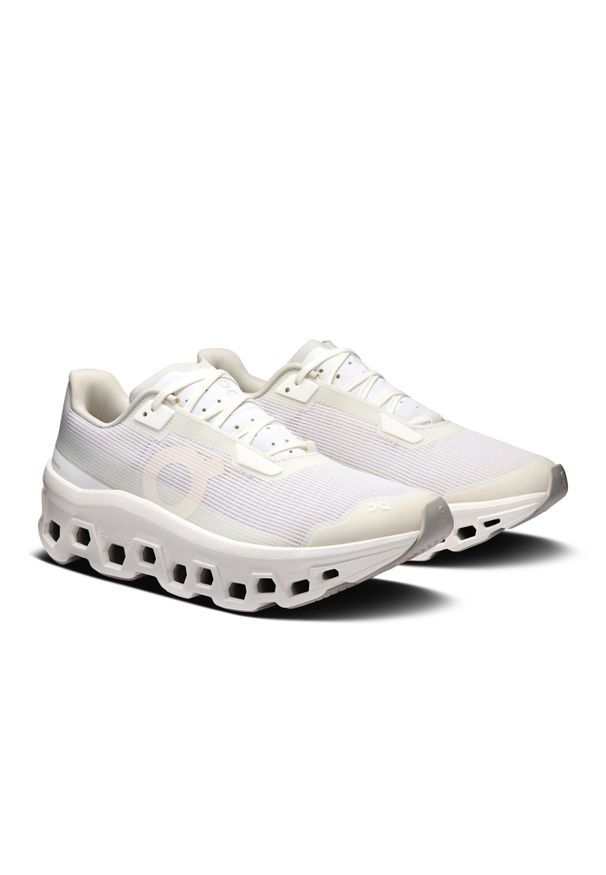 On - ON Cloudmonster Void W White | White Buty damskie do biegania. Okazja: na co dzień. Kolor: biały. Szerokość cholewki: normalna. Sport: bieganie, fitness