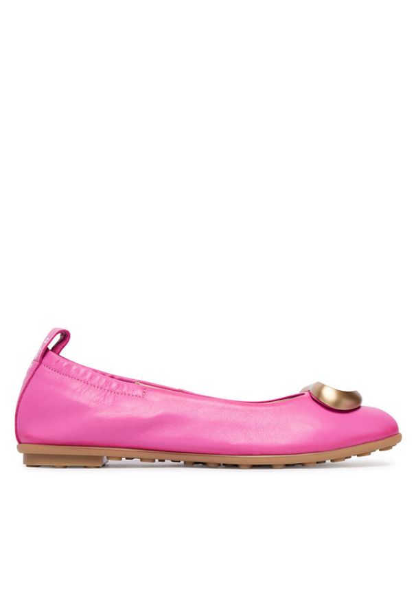Hispanitas Baleriny HV263931 C006 Różowy. Kolor: różowy. Materiał: skóra