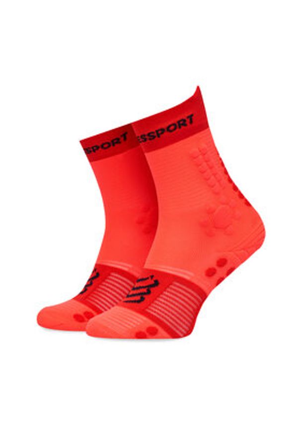 Compressport Skarpety wysokie unisex Pro Racing Socks v4.0 Trail XU00048B Czerwony. Kolor: czerwony. Materiał: materiał, poliamid