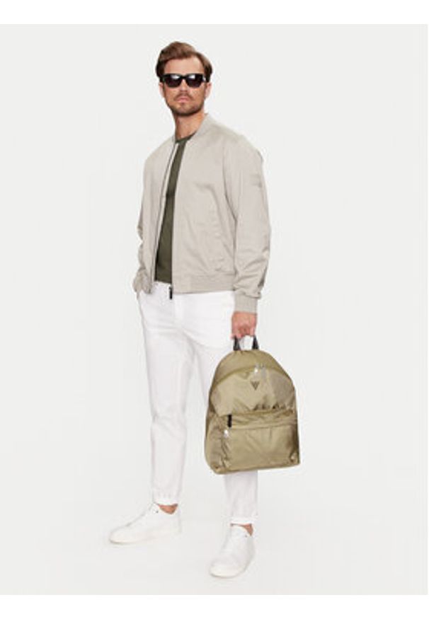 Guess Plecak HMVEHN P4306 Beżowy. Kolor: beżowy. Materiał: materiał, poliester
