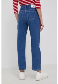 Calvin Klein Jeans Jeansy damskie high waist. Stan: podwyższony. Kolor: niebieski