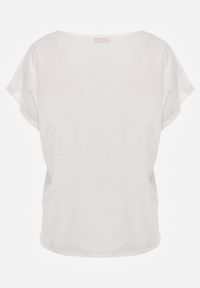 Born2be - Biała Bluzka Bawełniana z Ażurowymi Wycięciami Ryrlea. Okazja: na co dzień. Kolor: biały. Materiał: bawełna. Długość: długie. Wzór: ażurowy. Styl: casual, klasyczny #5