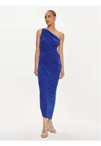 NORMA KAMALI Sukienka koktajlowa KK1243PLD07805 Niebieski Slim Fit. Kolor: niebieski. Materiał: syntetyk. Styl: wizytowy