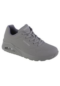 skechers - Buty sportowe Sneakersy damskie, Uno-Stand on Air. Kolor: szary. Sport: turystyka piesza