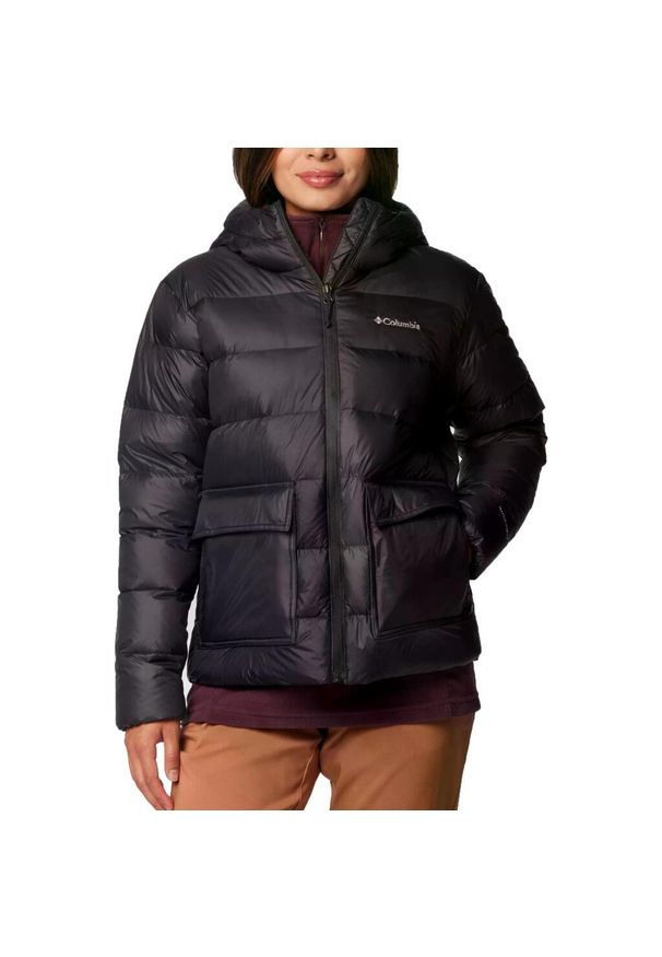 columbia - Kurtka COLUMBIA HARMONY FALLS HOODED DOWN Czarny. Kolor: czarny. Materiał: syntetyk